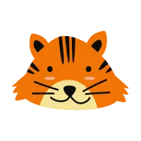 Tiger Head Illustration 