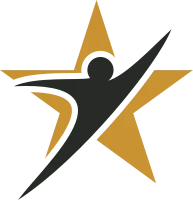 Human Shape Star Logo