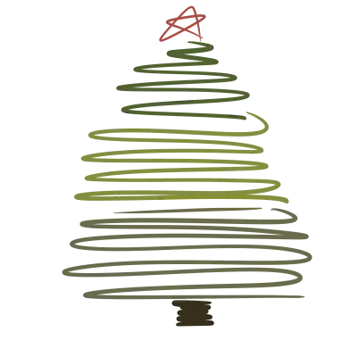 christmas, tree, holiday, celebration, winter, vector, christmas tree, decoration, star, xmas,