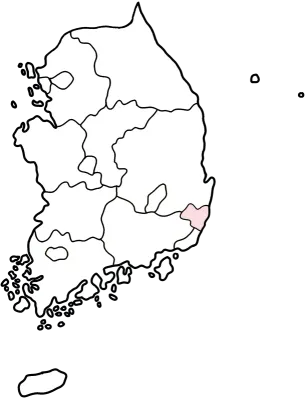 행정구역 표시 지도