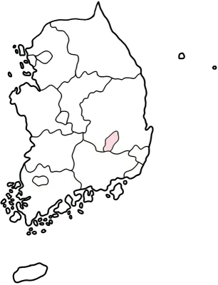 행정구역 표시 지도
