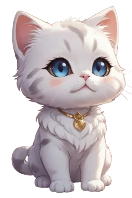 Create a picture of a cat that is cute and shows the brightness within.