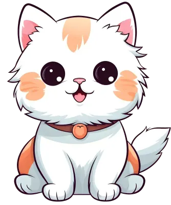 Cute Cat Clipart Bundle, Kitty icons Pet, Designs for Animal PNG, Files Kawaii Clipart Commercial