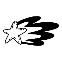 Stylized Star Graphic Design