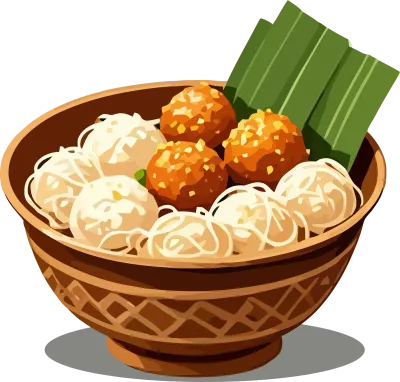 Illustration of Traditional Foods Indonesia