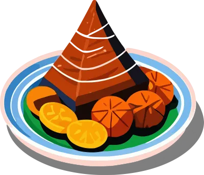 Illustration of Traditional Foods Indonesia