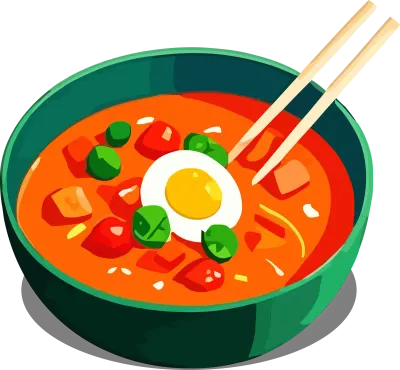 Illustration of Traditional Foods Indonesia