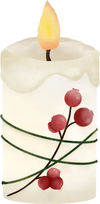 Candle with light