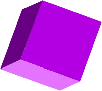 3D cube shape