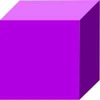 3D cube shape