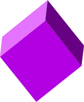 3D cube shape