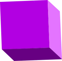 3D cube shape
