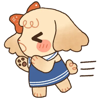 Cute Puppy In a Hurry