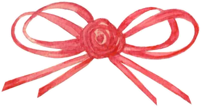 Red Ribbon Watercolor,Red Ribbon Hand Drawing,Ribbon Hand Painted Art,Happy Ribbon Sticker, Ribbon