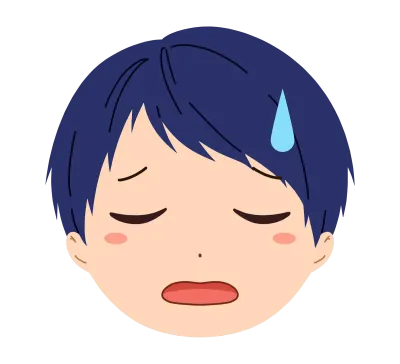 男の子の顔のイラスト素材