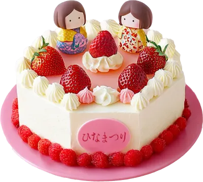 ひな祭りケーキ