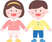 손잡은 어린이들 무테