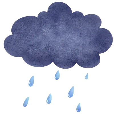 Raining cloud