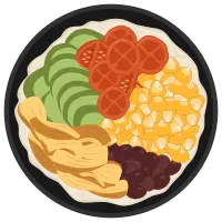 Mexican Food Naked Burrito Clipart