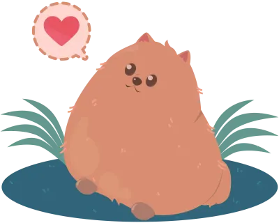 The cuteness of Pomeranian dog