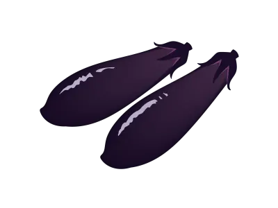 2本のナス