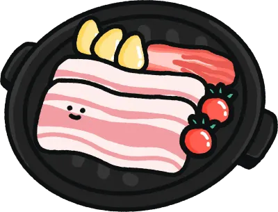 고기 구이 삼겹살 화로 고기구이
