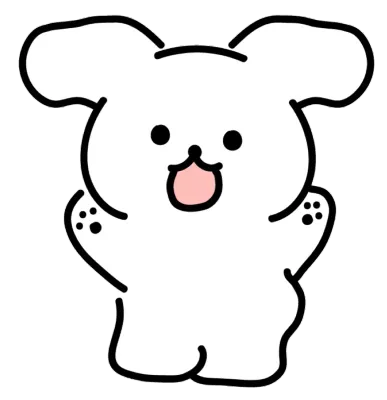 놀란 강아지