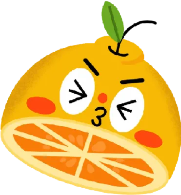 Yellow cartoon lemon