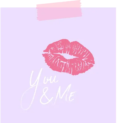 메모지,kiss