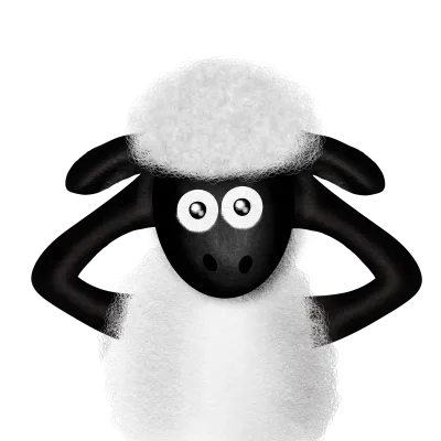 relaxed sheep