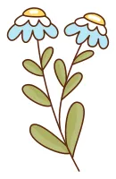 Cute Flower Daily planner Sticker