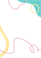 Frame Design with Colorful Shape and Line