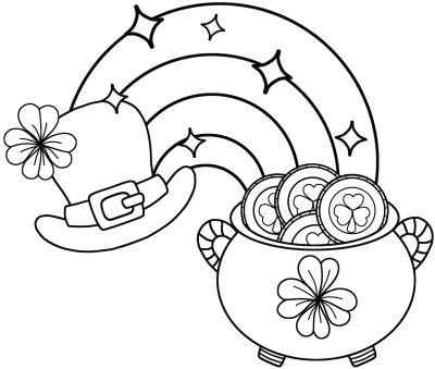 StPatrickDayColoringPageOutlineDigitalStampColoringPage