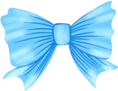 Beautiful Blue Bow Ribbon watercolour