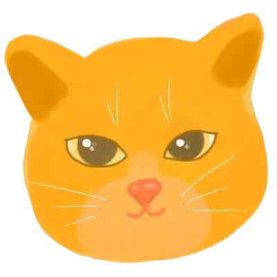Ginger cat head