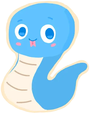 The blue snake