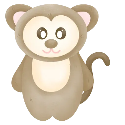 Cute monkey cartoon