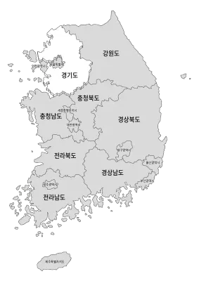 한반도지도(경기도)