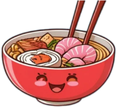 Cute Kawaii Ramen Illustration Adorable Food Art
