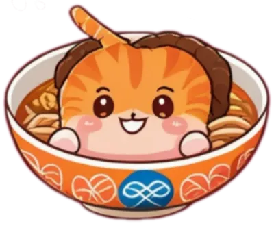 Kawaii Ramen Characters Cute Food Illustration