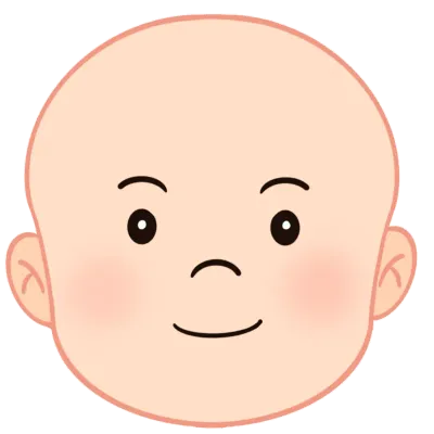 머리카락 없는 어린이 얼굴