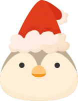 Cutesy Christmas Holiday Graphic Illustration