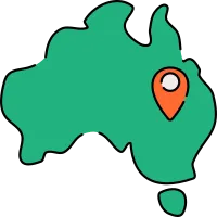 Australia Map Icon Illustration