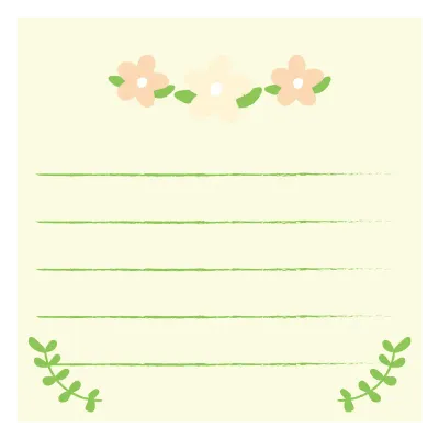 꽃메모지