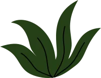 icon element plant, leaf and flowers