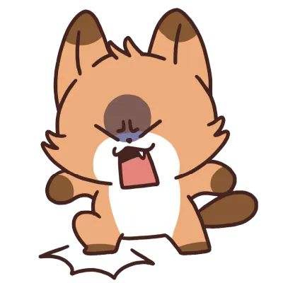 화내는 여우
