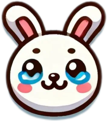 눈물흘리는 귀여운 토끼