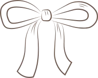 Elegant Bow Sketch Drawing