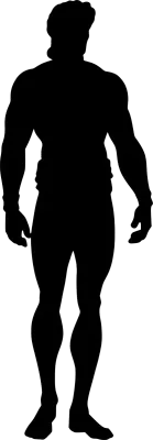 black man shape