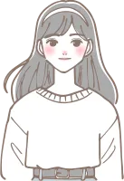 女性の上半身アイコン